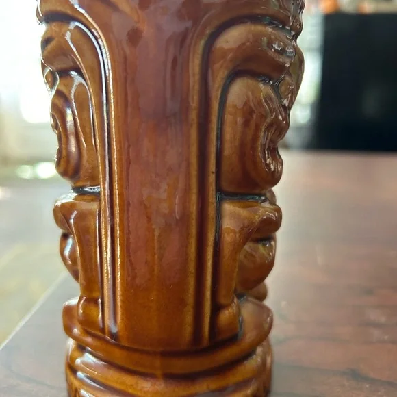 Vintage Tiki Mug Hawaiian 2- Sided
Brown Glazed 8 OZ - Picture 3 of 5